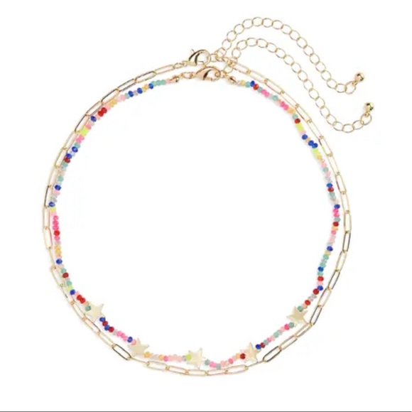 BP. Beaded Star Charm Set Of Two Necklaces - Picture 3 of 5